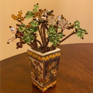 Crystal Beaded Flowers stems floral in vase flower for Home Office Decor